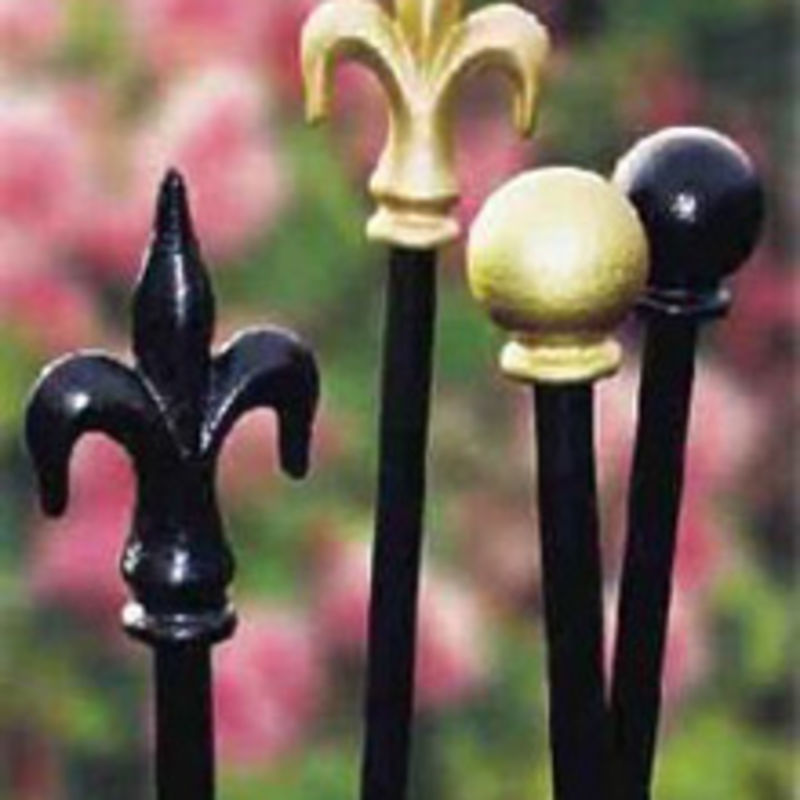 Rosenstäbe aus Metall, mit Erdanker