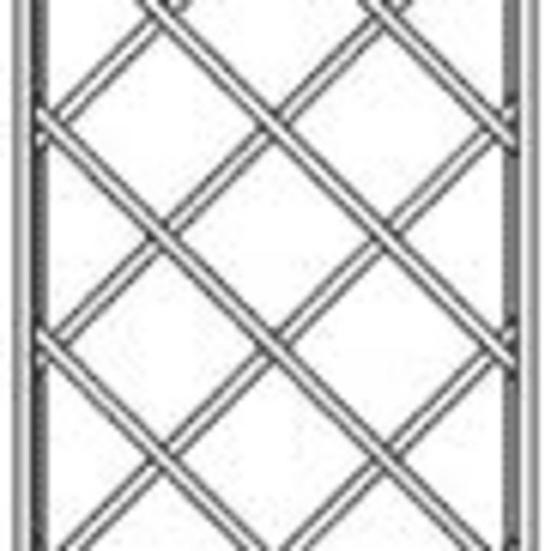 Wandgitter mit Rauten